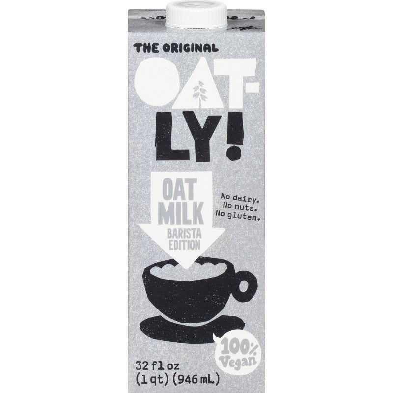 slide 3 of 11, Oatly Oatmilk Barista Edition Non-Dairy Milk - 32 fl oz, 32 fl oz
