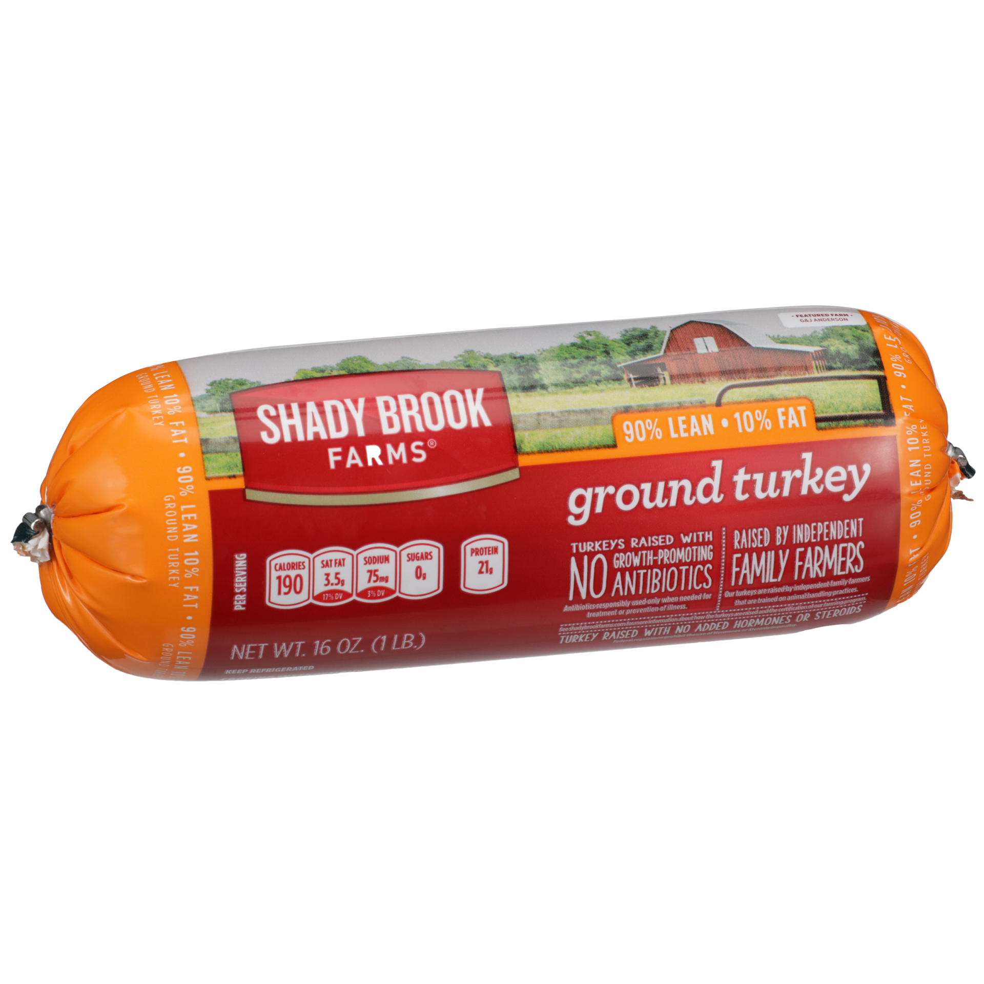 slide 4 of 9, Shady Brook Farms 90/10 Ground Turkey, 1 lb