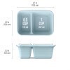 slide 21 of 29, Bentgo Prep - 2-Compartment Snack Containers with Custom-Fit Lids - Sky, 1 ct