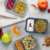 slide 2 of 29, Bentgo Prep - 2-Compartment Snack Containers with Custom-Fit Lids - Sky, 1 ct