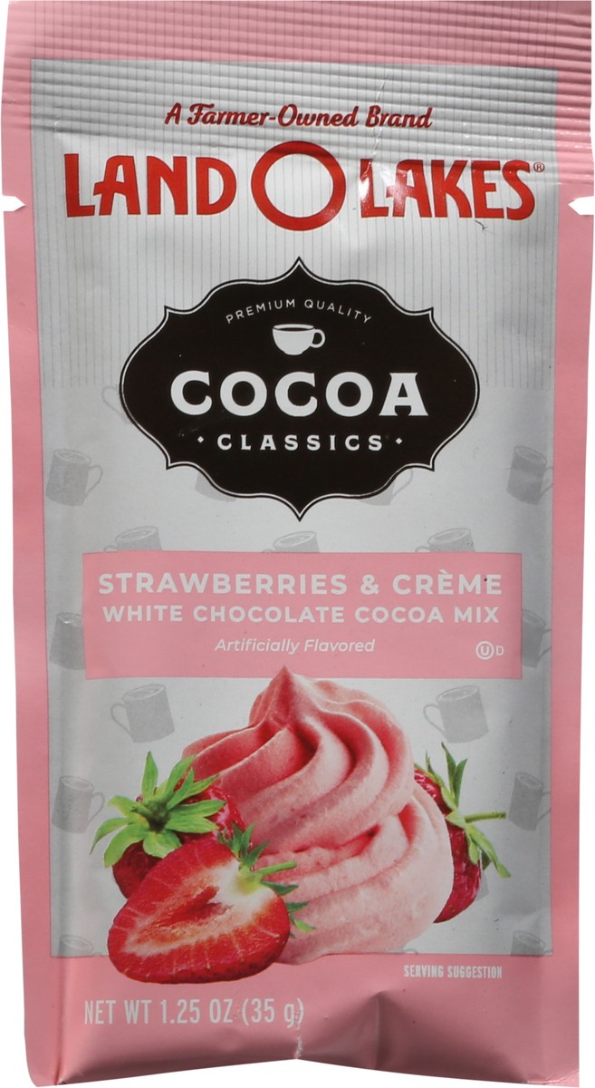 slide 6 of 9, Land O'Lakes Cocoa Classics Premium Quality Strawberry & Creme White Chocolate Cocoa Mix - 1.25 oz, 1.25 oz