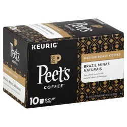 Peet's Coffee, Single Origin Brazil Medium Roast K-Cup Coffee Pods - 10ct Carton