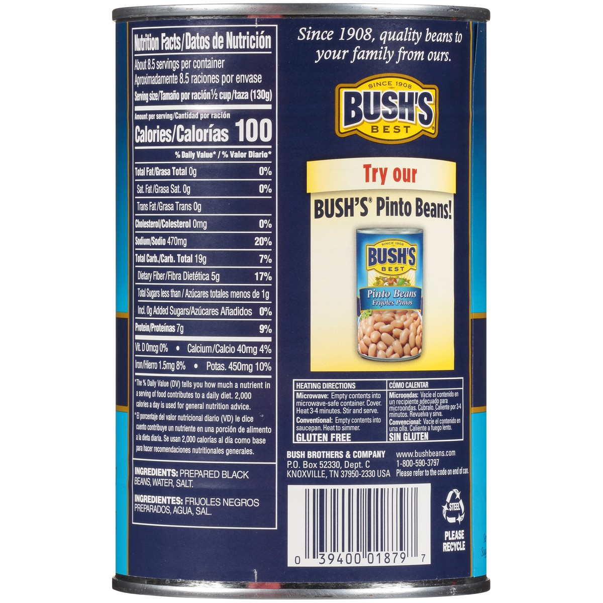 slide 4 of 7, Bush's Best Bush's Black Beans 39 oz, 39 oz