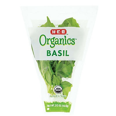 slide 1 of 1, H-E-B Organics Basil, 1 ct