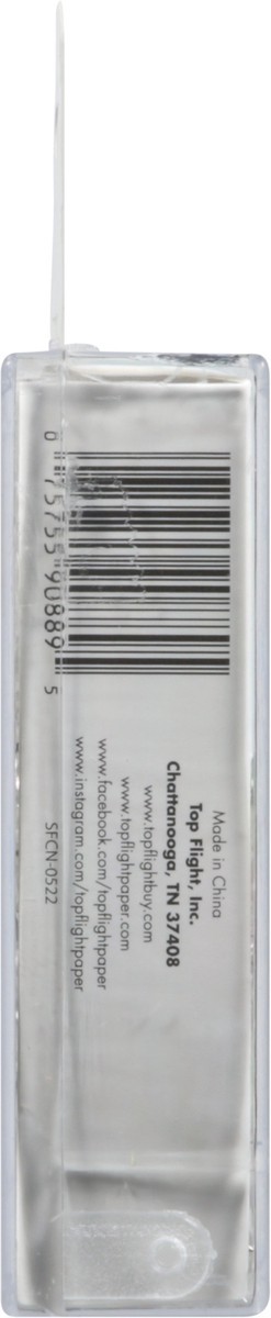 slide 2 of 11, Top Flight Clear Push Pins 100 ea, 100 ct