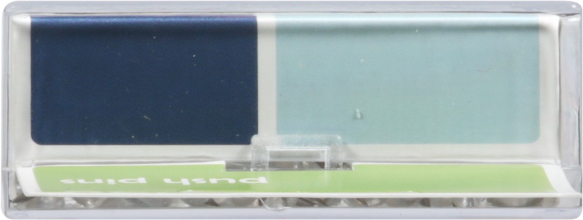 slide 10 of 11, Top Flight Clear Push Pins 100 ea, 100 ct