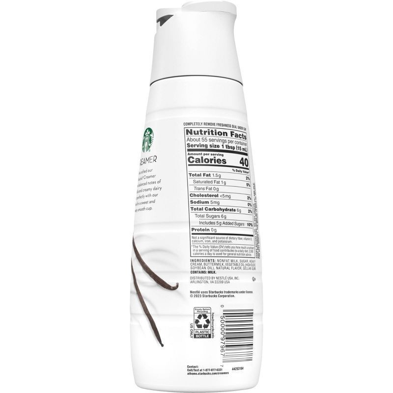 slide 3 of 3, Starbucks Vanilla Flavored Liquid Coffee Creamer 28 fl oz., 28 fl oz