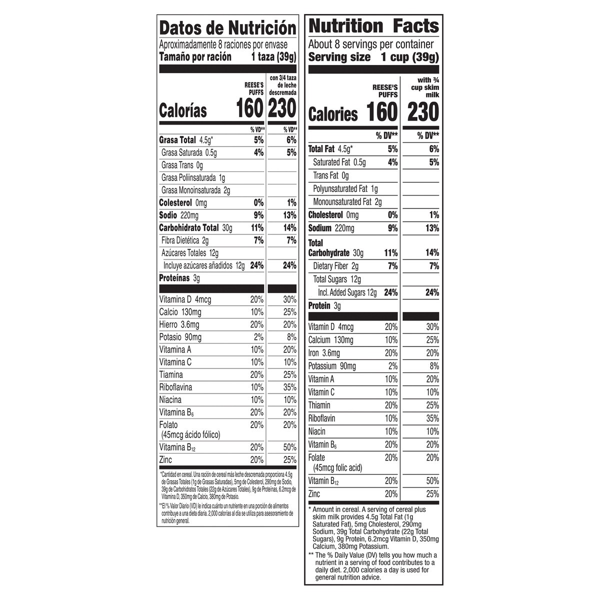 slide 7 of 13, Reese's Puffs, Chocolatey Peanut Butter Cereal, 11.5 OZ Box, 11.5 oz