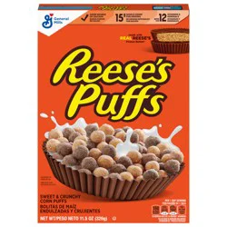 Reese's Puffs General Mills REESE'S PUFFS Chocolatey Peanut Butter Cereal