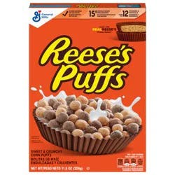 Reese's Puffs General Mills REESE'S PUFFS Chocolatey Peanut Butter Cereal