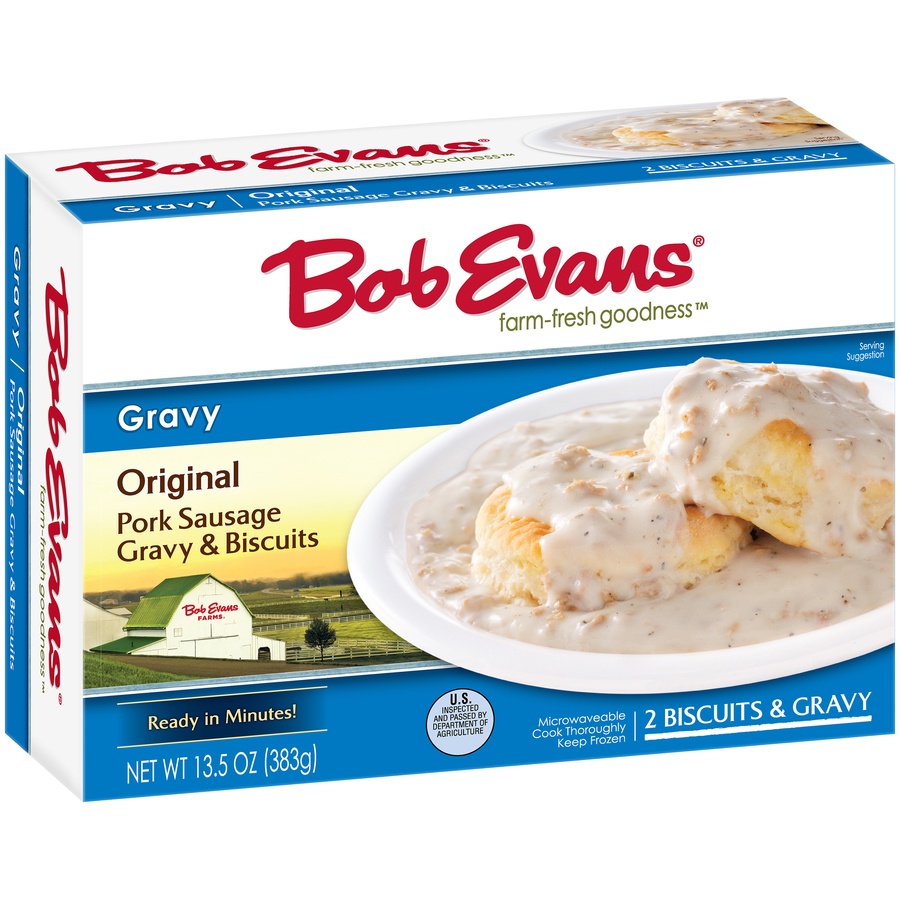 slide 2 of 8, Bob Evans Sausage Gravy & Biscuits, 13.52 oz