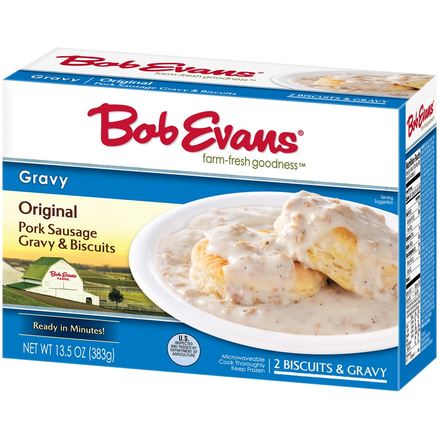 slide 3 of 8, Bob Evans Sausage Gravy & Biscuits, 13.52 oz