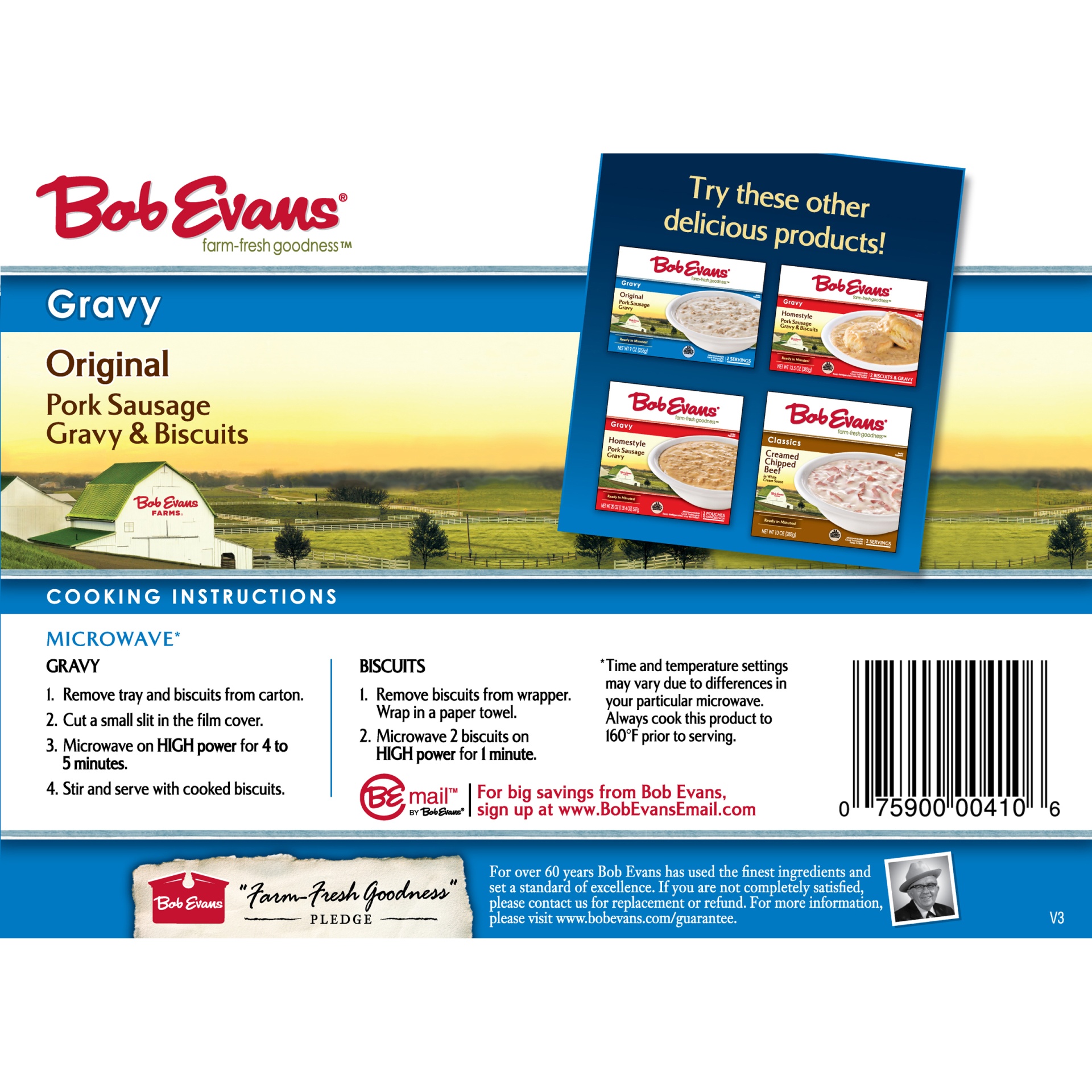 slide 6 of 8, Bob Evans Sausage Gravy & Biscuits, 13.52 oz
