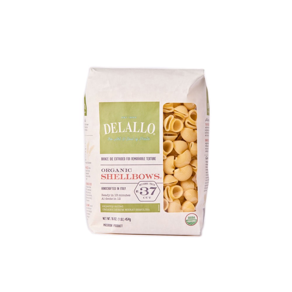 slide 1 of 1, Delallo Organic Shellbows, 1 lb