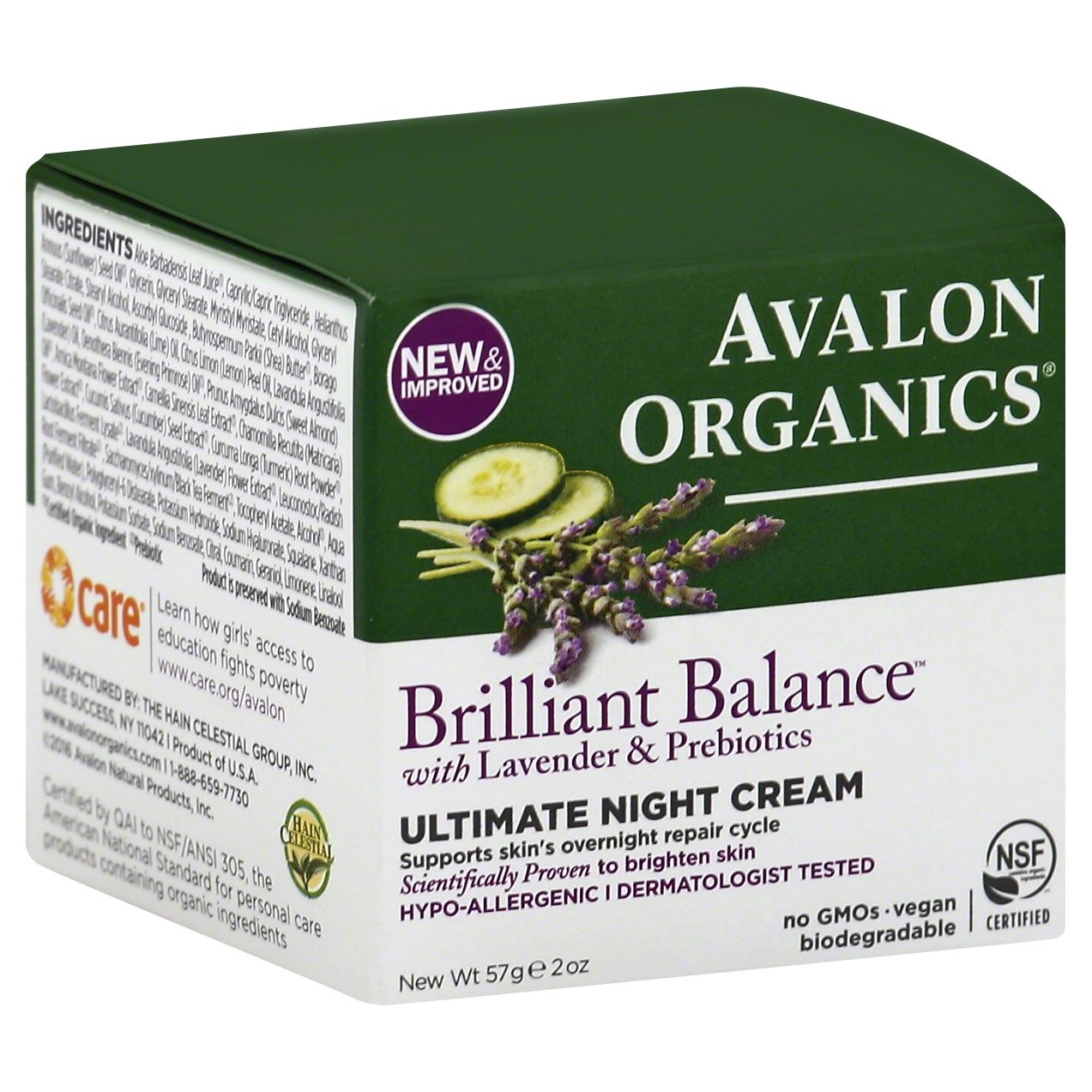 slide 1 of 1, Avalon Organics Lavender Ultimate Moisture Cream, 2 oz