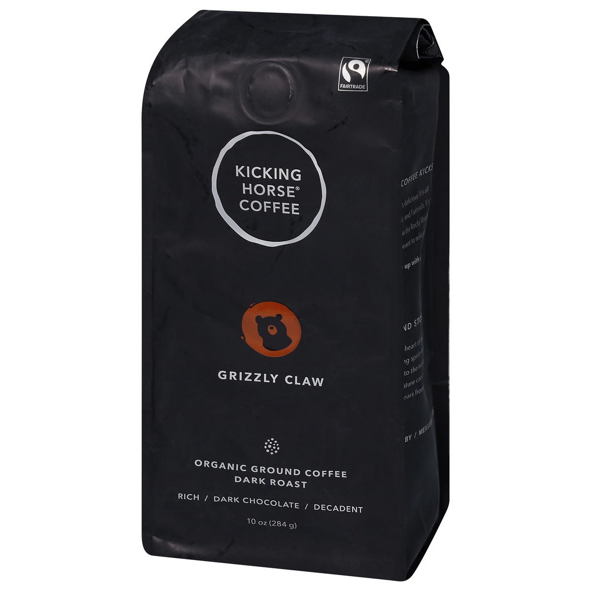 slide 2 of 12, Kicking Horse Coffee Organic Dark Roast Ground Grizzly Claw Coffee 10 oz, 10 oz