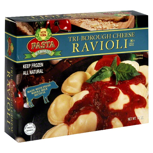 slide 1 of 1, New York Pasta Authority Tri-Borough Cheese Ravioli, 13 oz