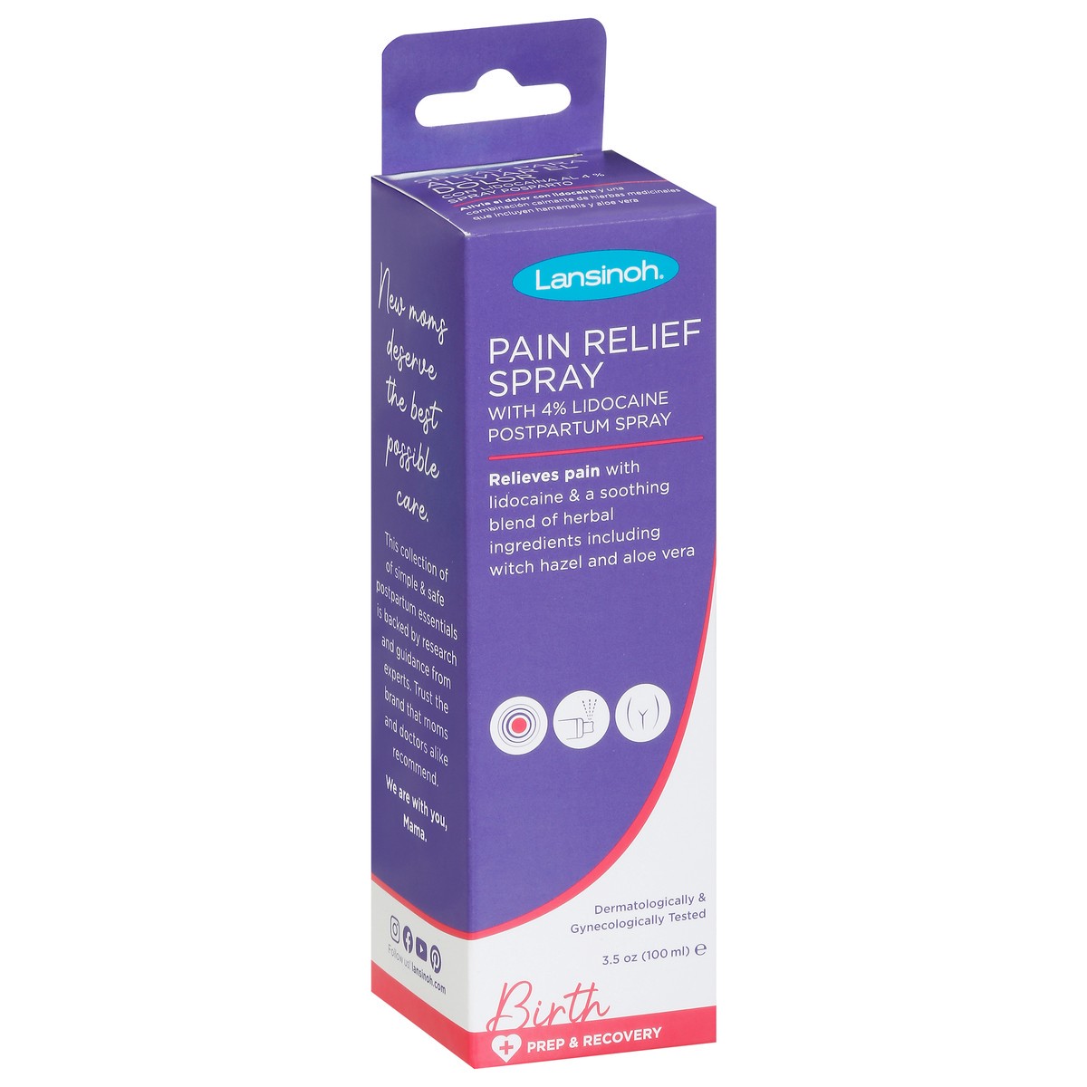 slide 2 of 9, Lansinoh Birth Pain Relief Spray 3.5 oz, 3.5 oz