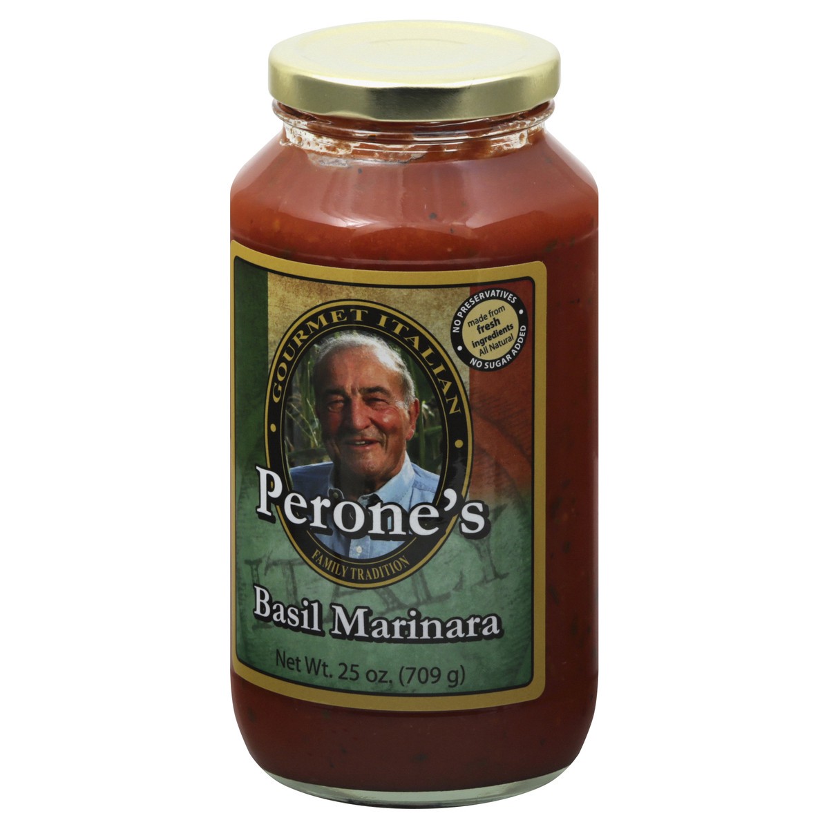 slide 3 of 13, Perones Basil Marinara 25 oz, 25 oz