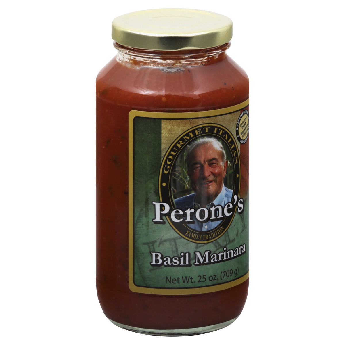 slide 2 of 13, Perones Basil Marinara 25 oz, 25 oz