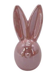Holiday Home Easter Iridescent Ceramic Bunny - Pink