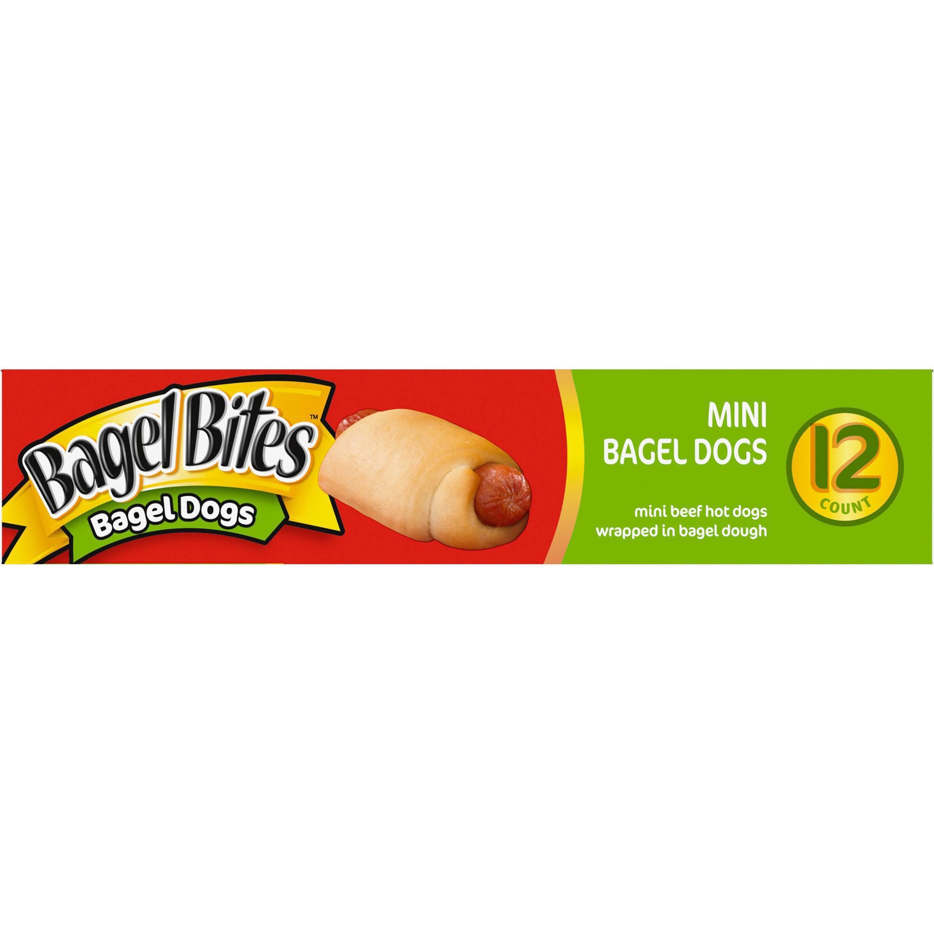 slide 9 of 9, Bagel Bites Bagel Dogs with Oscar Mayer Frozen Snacks, 12 ct Box, 