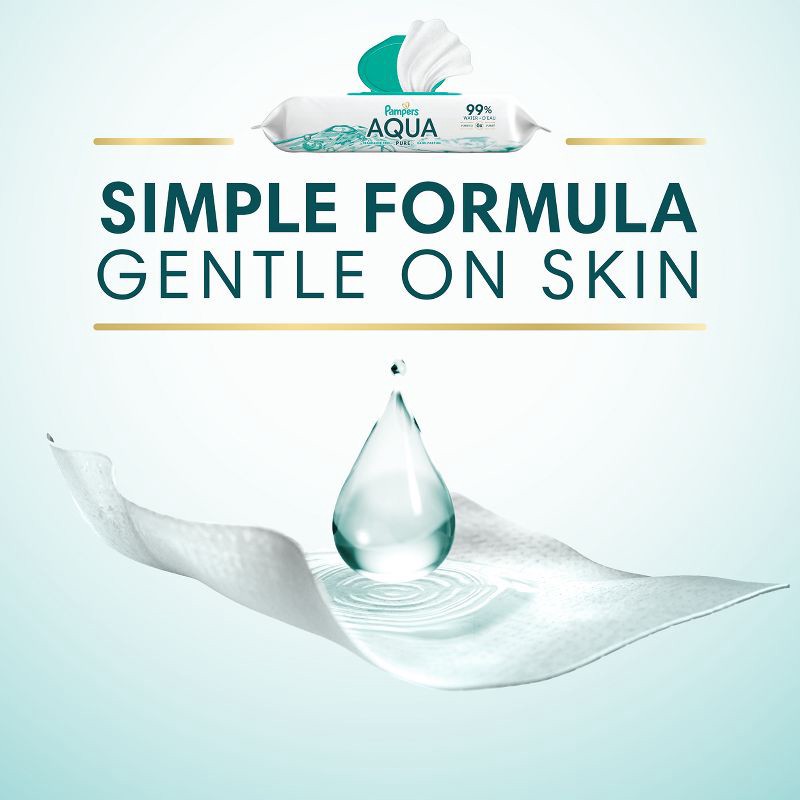 slide 6 of 16, Pampers Aqua Pure Sensitive Baby Wipes - 560ct, 560 ct