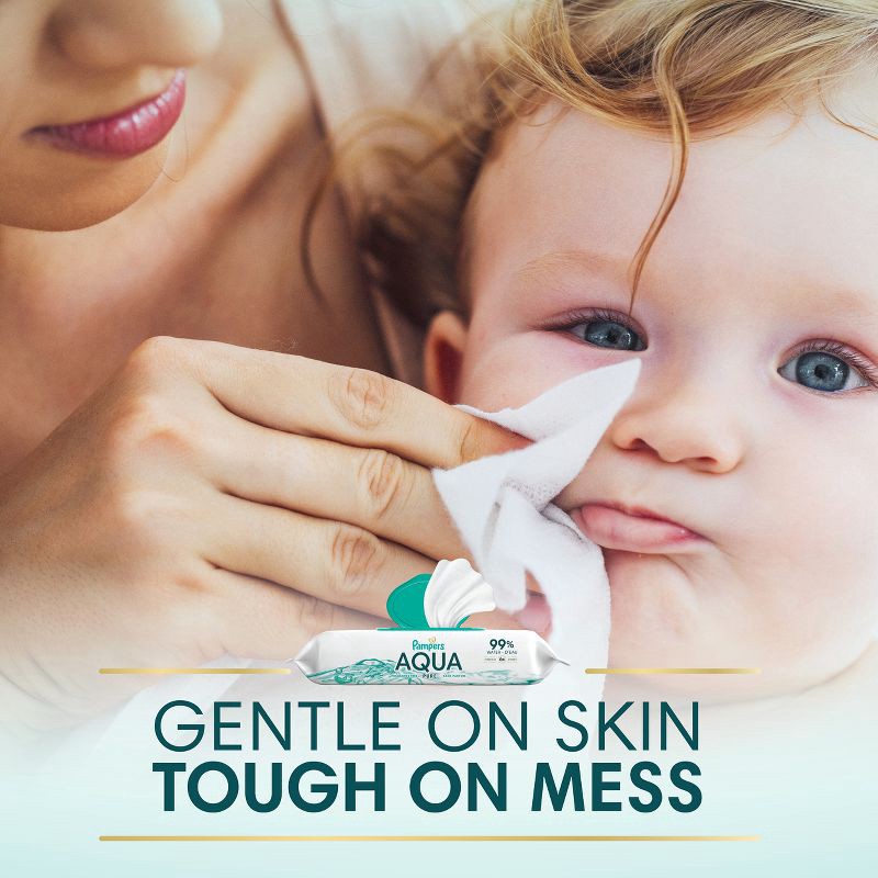 slide 9 of 16, Pampers Aqua Pure Sensitive Baby Wipes - 560ct, 560 ct