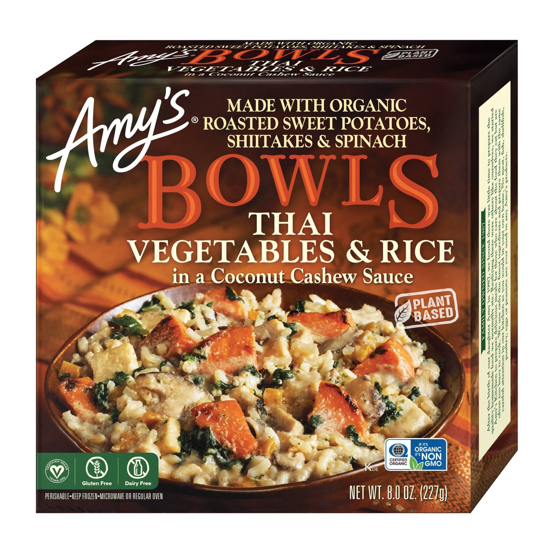 Amy's Frozen Thai Vegetables & Rice Bowl | Shipt