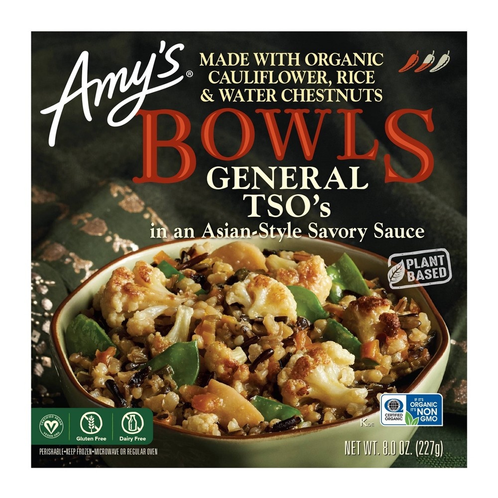 slide 3 of 3, Amy's Frozen General Tso's Bowl, 8 oz