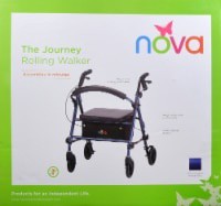 slide 1 of 1, Nova Journey Rolling Walker - Blue, 1 ct