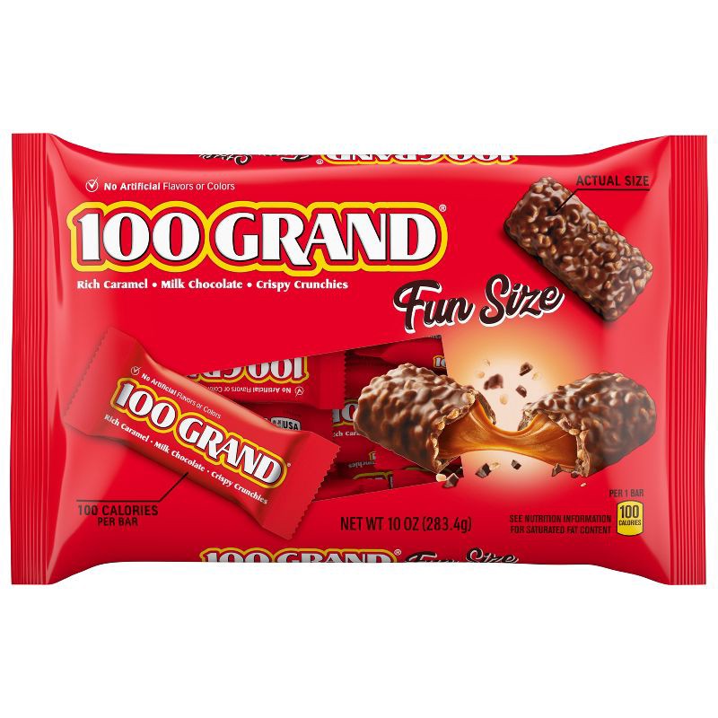 slide 1 of 9, 100 Grand Fun Size Chocolate Candy - 10oz, 10 oz