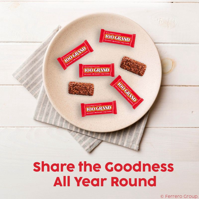 slide 6 of 9, 100 Grand Fun Size Chocolate Candy - 10oz, 10 oz
