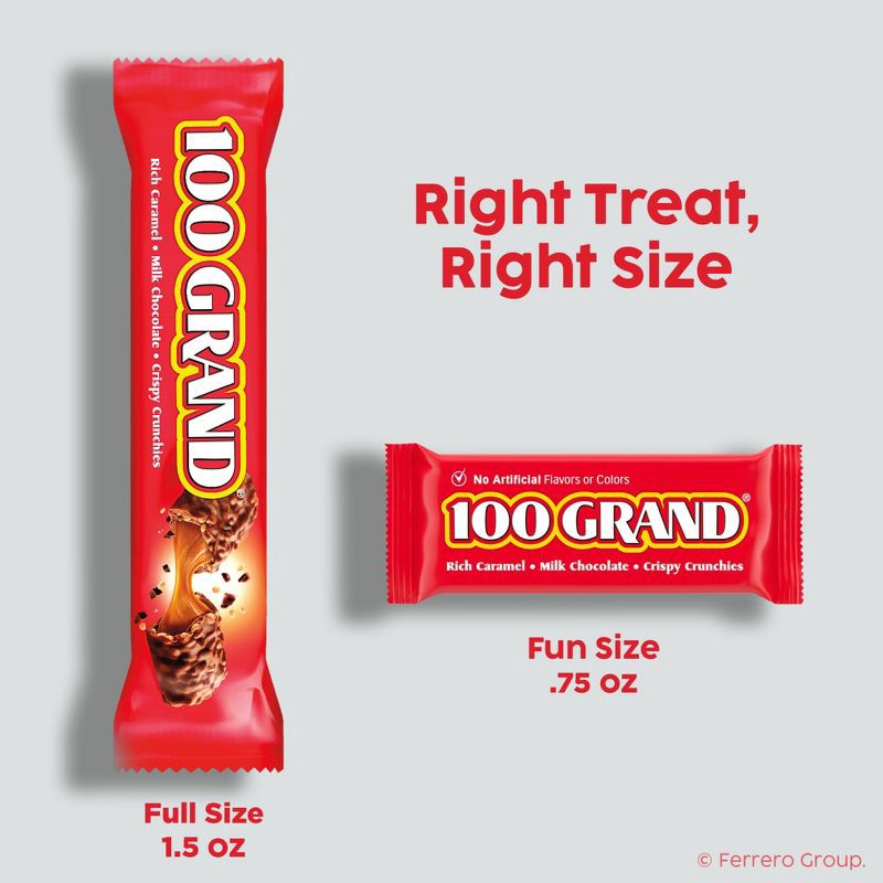 slide 8 of 9, 100 Grand Fun Size Chocolate Candy - 10oz, 10 oz