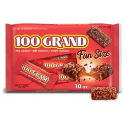 100 Grand Fun Size Chocolate Candy - 10oz