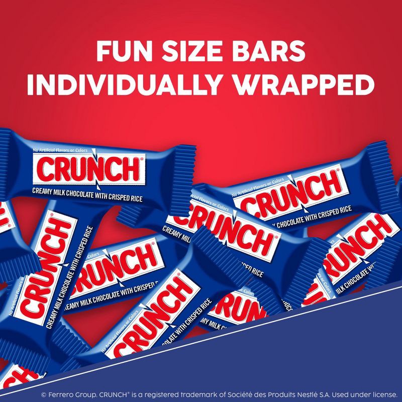 slide 4 of 10, Crunch Fun Size Chocolate Candy Bar - 10oz Bag, 10 oz