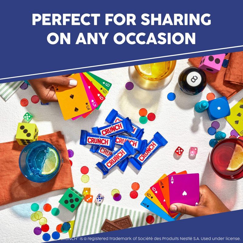 slide 6 of 10, Crunch Fun Size Chocolate Candy Bar - 10oz Bag, 10 oz