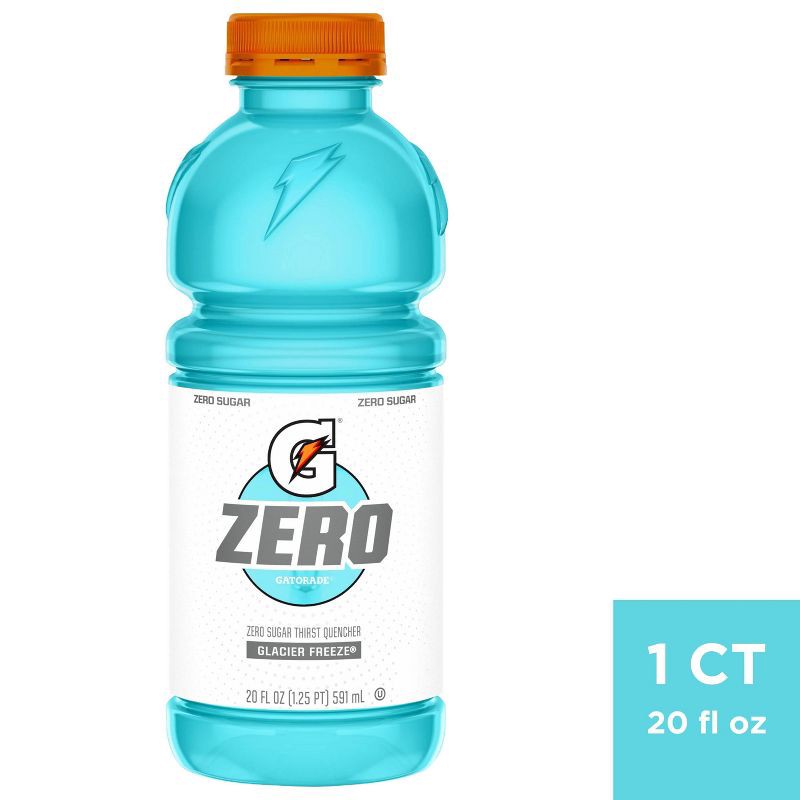 slide 1 of 3, Gatorade RTD Gatorade Zero Glacier Freeze - 20 fl oz Bottle, 20 fl oz