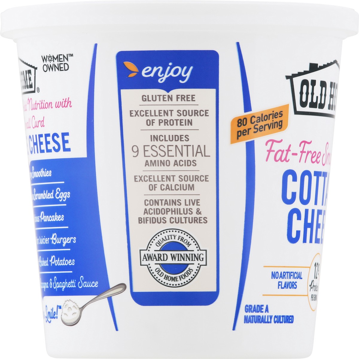 slide 5 of 9, Old Home Nonfat Cottage Cheese,