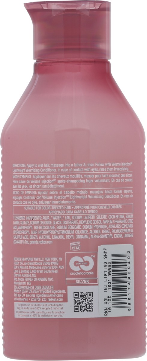 slide 5 of 9, Redken Volume Injection Volumizing Shampoo, 10.1 fl oz