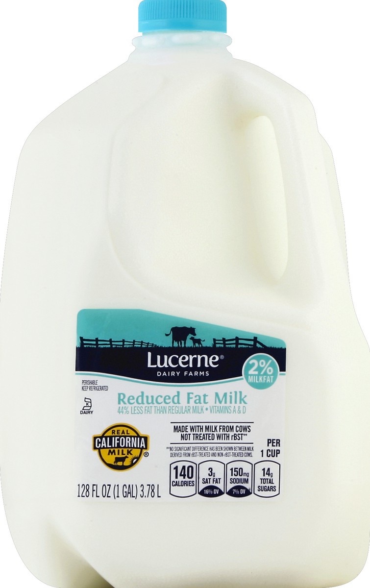 slide 4 of 5, Lucerne Dairy Farms Milk Reduced Fat 2% Milkfat, 1 gal