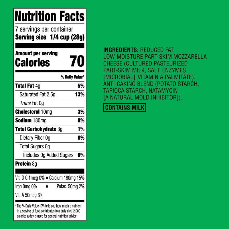 slide 4 of 4, Shredded Reduced Fat Mozzarella Cheese - 7oz - Good & Gather™, 7 oz