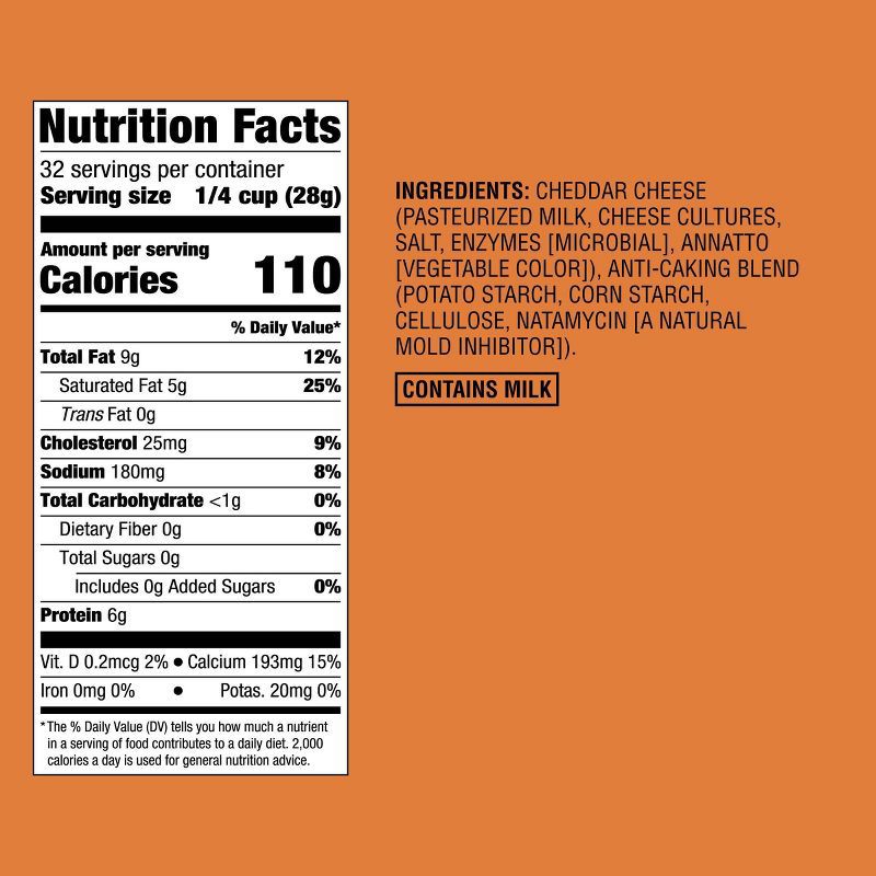 slide 4 of 4, Shredded Mild Cheddar Cheese - 32oz - Good & Gather™, 32 oz