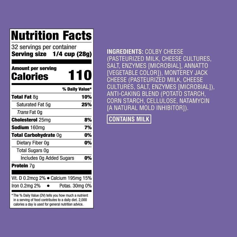 slide 4 of 4, Shredded Colby Jack Cheese - 32oz - Good & Gather™, 32 oz