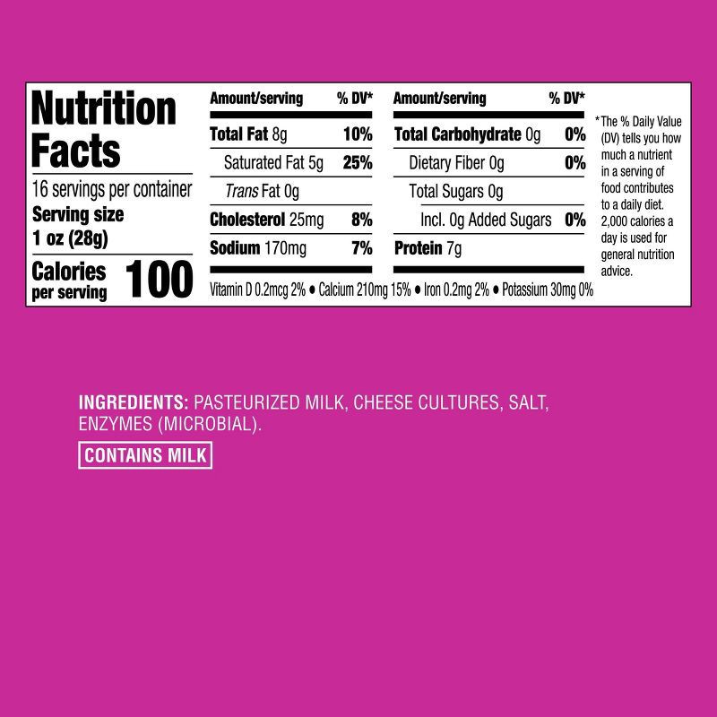 slide 4 of 4, Monterey Jack Cheese - 16oz - Good & Gather™, 16 oz