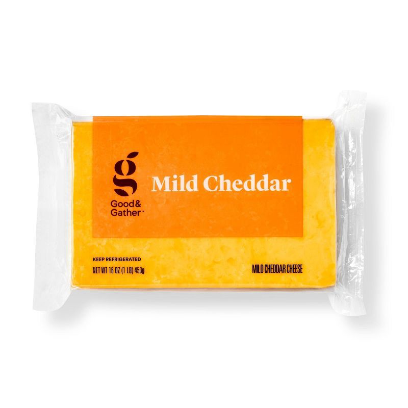 slide 1 of 3, Mild Cheddar Cheese - 16oz - Good & Gather™, 16 oz