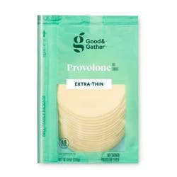 Extra-Thin Provolone Deli Sliced Cheese - 8oz/18 slices - Good & Gather™