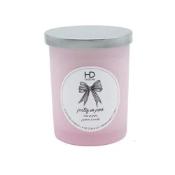 HD Designs Pretty in Pink Frosted Jar Candle