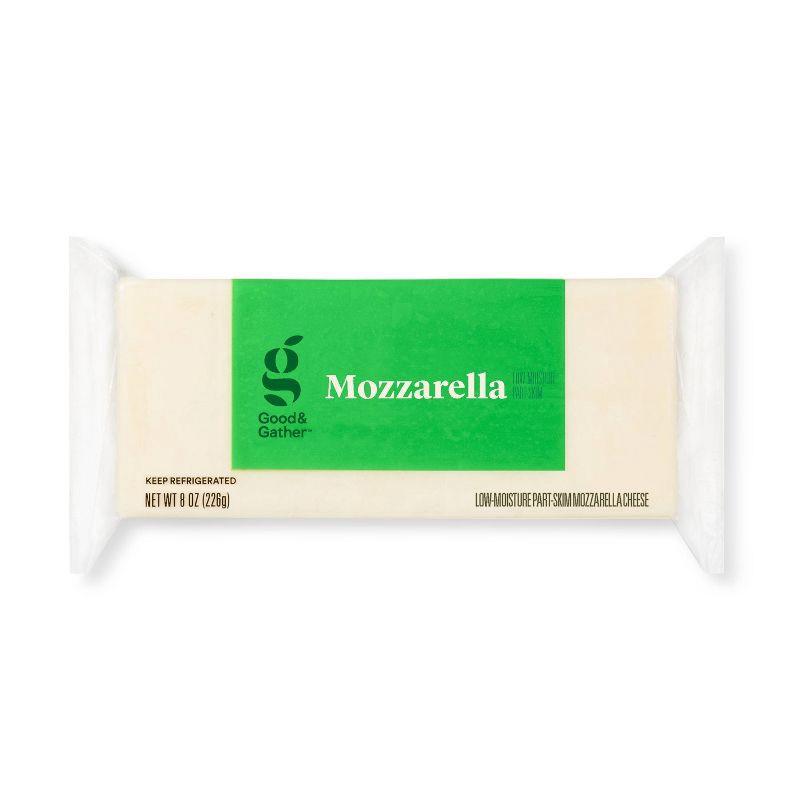 slide 1 of 3, Mozzarella Cheese - 8oz - Good & Gather™, 8 oz