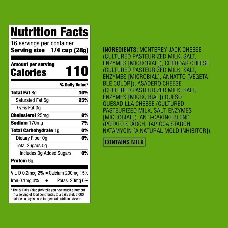 slide 3 of 4, Shredded Mexican-Style Cheese - 16oz - Good & Gather™, 16 oz